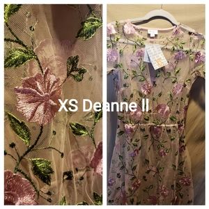 LulaRoe XS Deanne II overlay dress